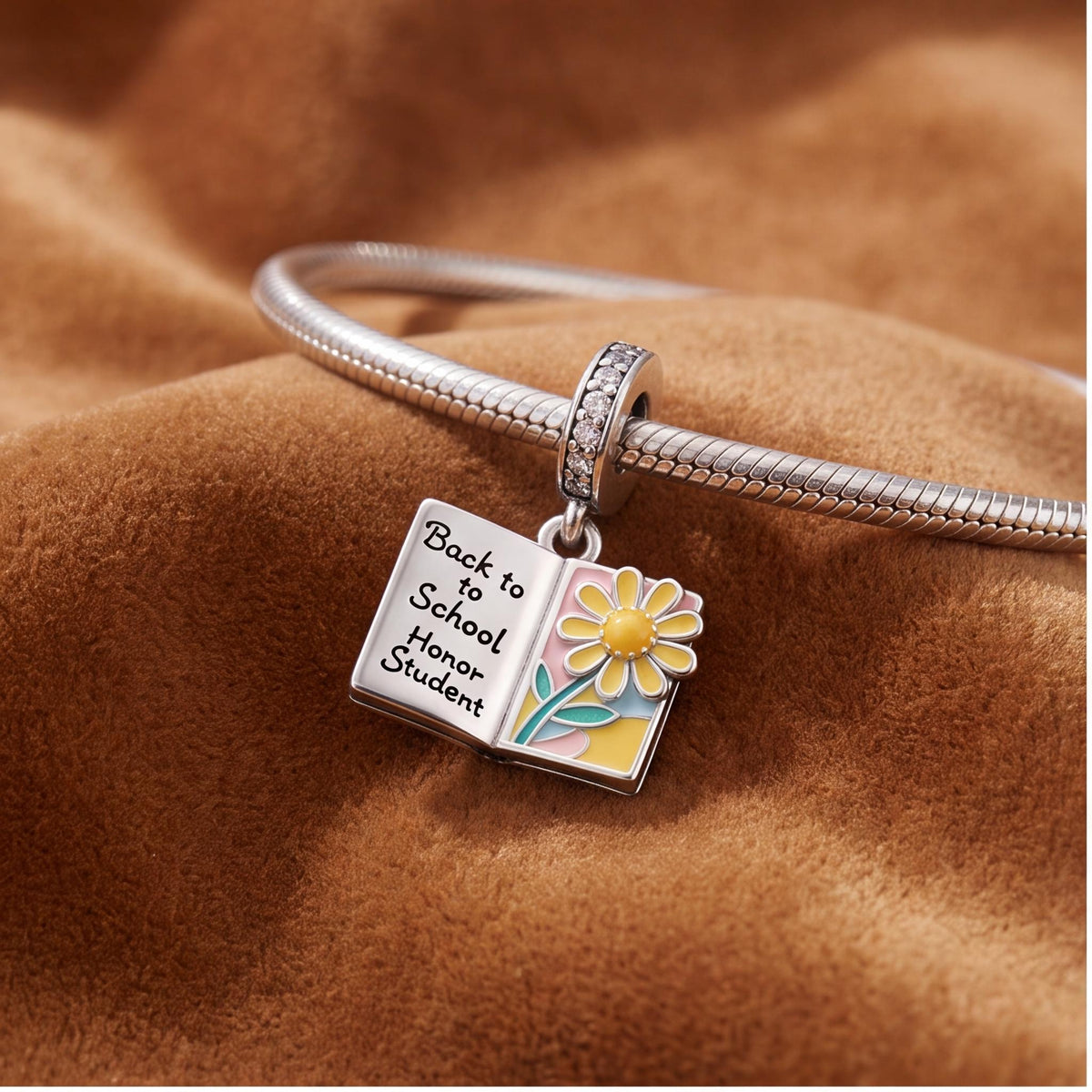 School Book Dangle, sterling silver dangle charm, photo 7