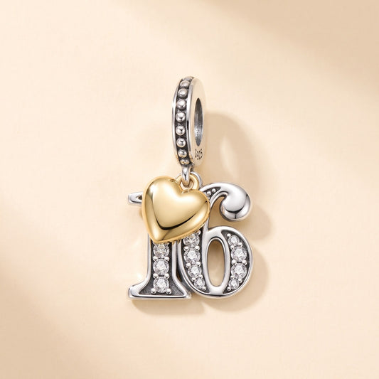 16th Birthday Number Charm, photo 1