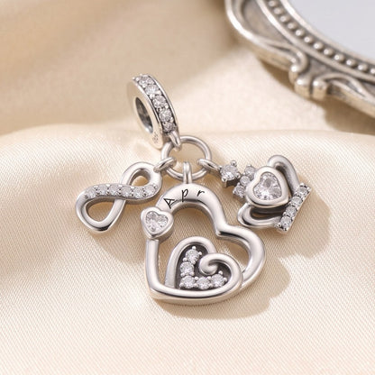 April Birthstone Dangle Charm, 925 sterling silver charm, photo 7