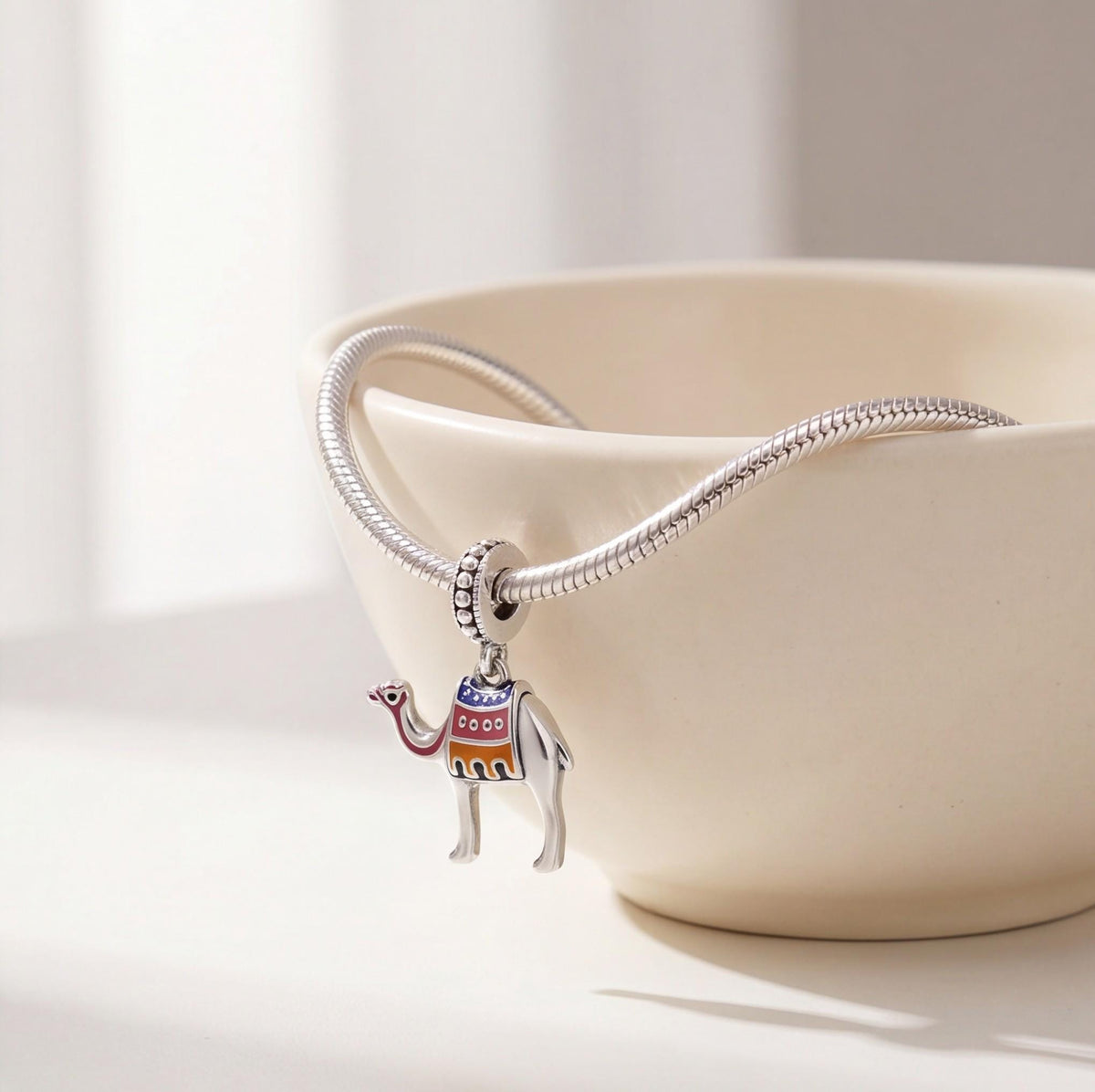 Desert Camel Charm styled as a gift