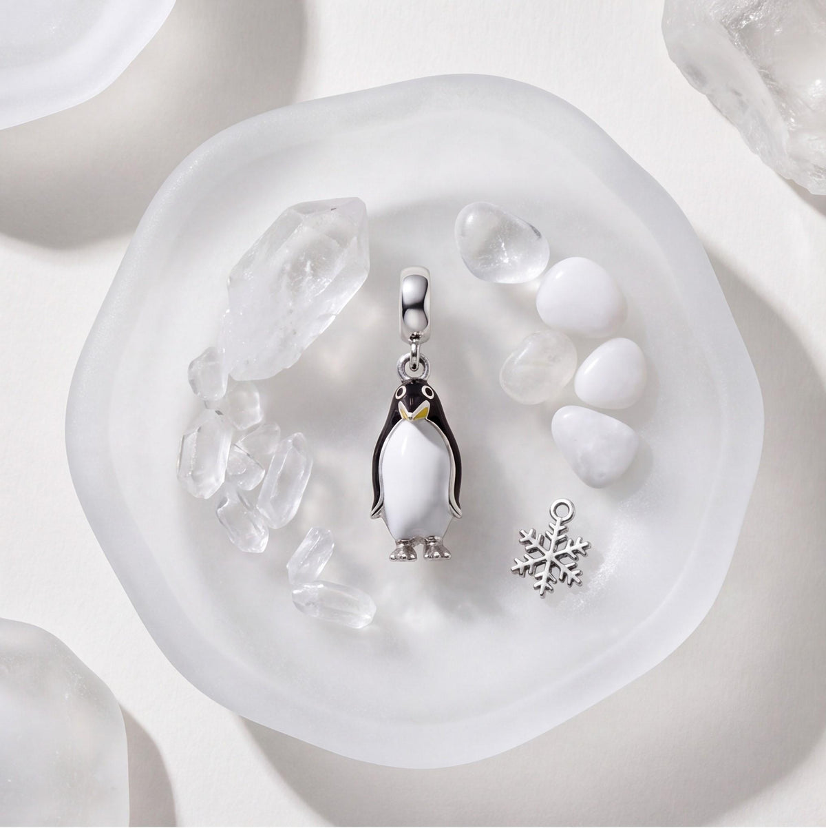 Penguin Dangle Charm styled as a gift