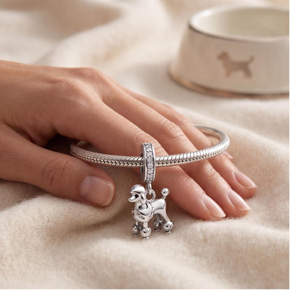 Poodle Dangle Charm, sterling silver dangle charm, photo 8