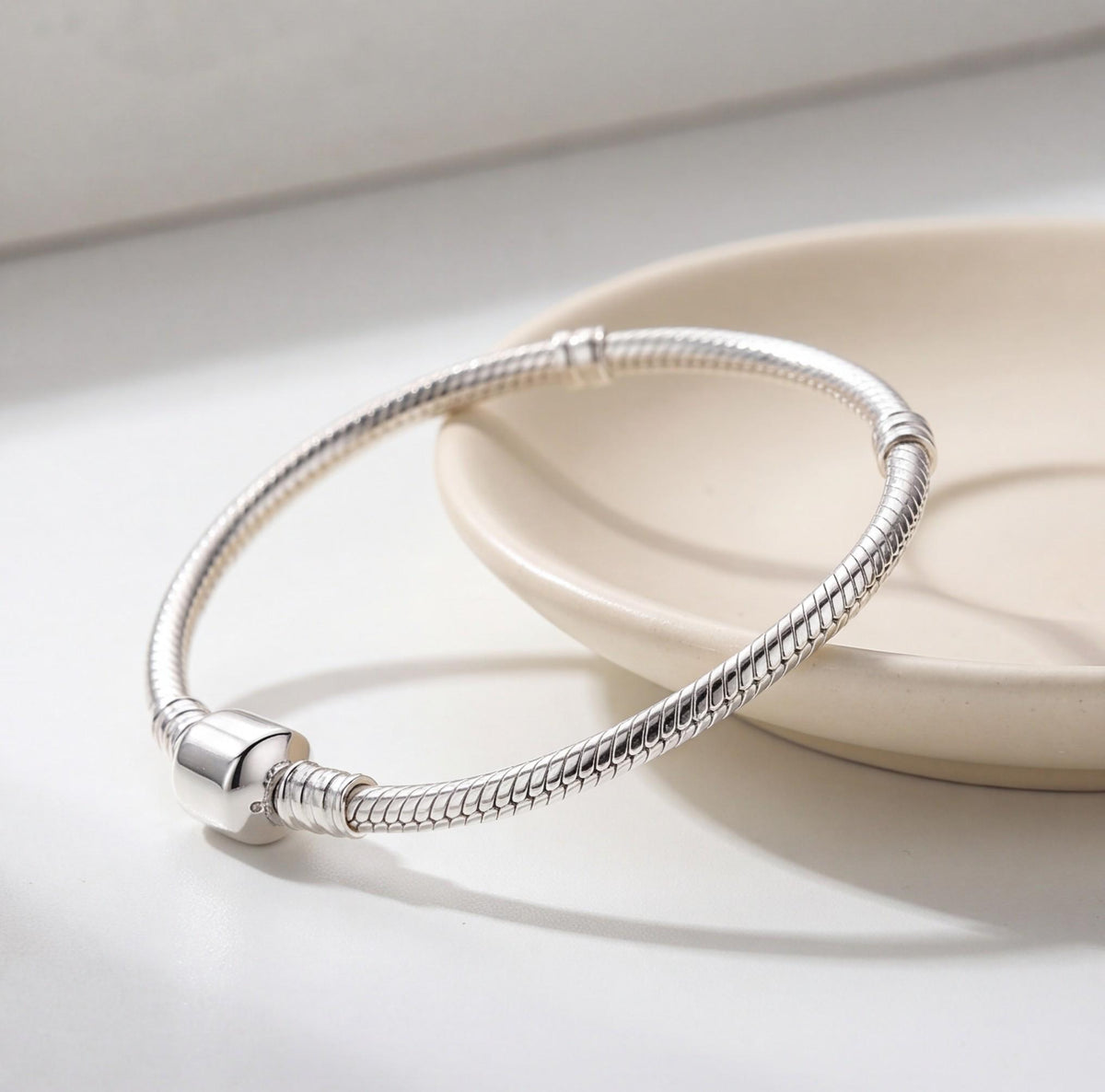 Snake Chain Charm styled as a gift