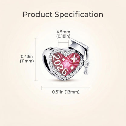 2026 Graduation Charm size and details