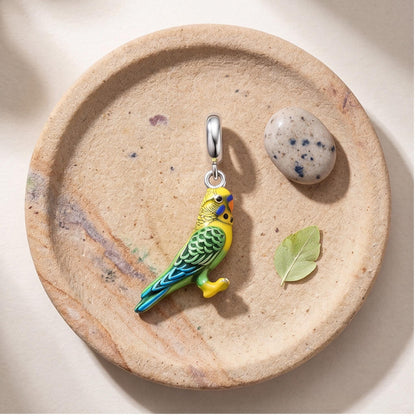 Budgerigar Dangle styled as a gift