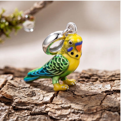 Budgerigar Dangle close-up on a bracelet