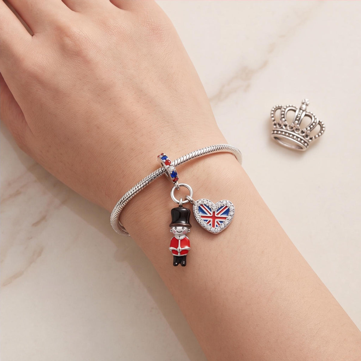 Royal Guard Dangle worn on a charm bracelet