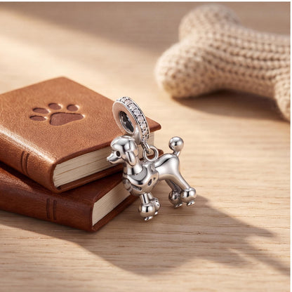 Poodle Dangle Charm, sterling silver dangle charm, photo 7