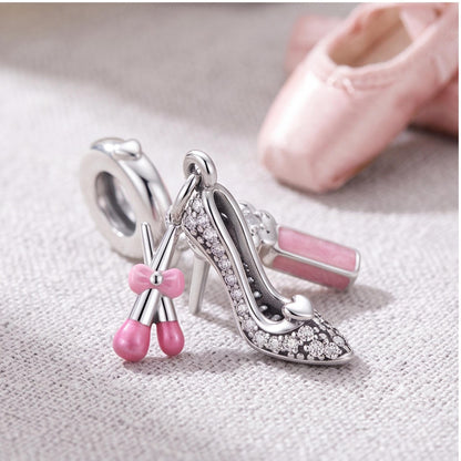 Glam Makeup Dangle Charm styled as a gift
