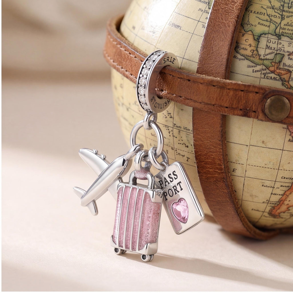 World Traveller Dangle styled as a gift