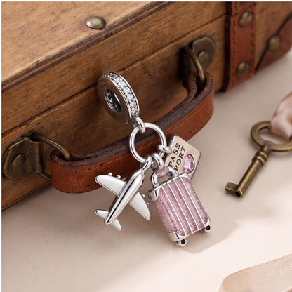 World Traveller Dangle, sterling silver dangle charm, photo 9