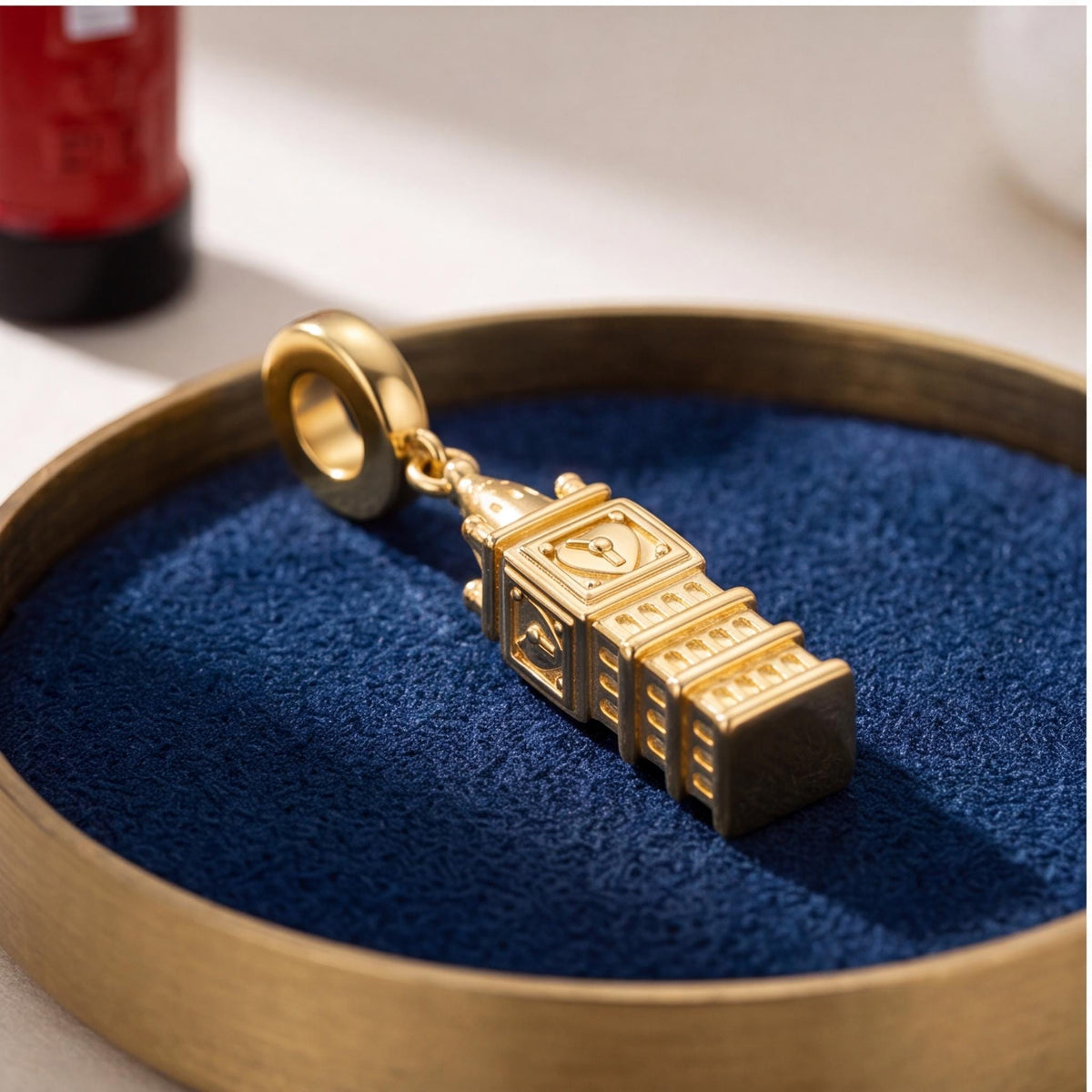 London Clock Tower Dangle worn on a charm bracelet