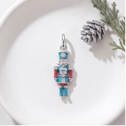 Nutcracker Soldier Charm, sterling silver dangle charm, photo 9