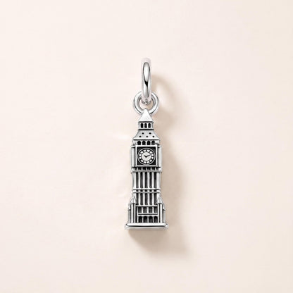 Big Ben Tower Dangle in 925 sterling silver, fits European-style charm bracelets