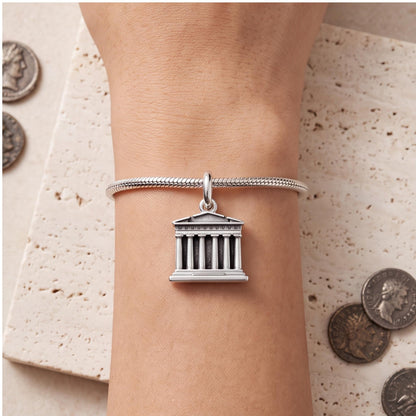 Parthenon Temple Dangle, sterling silver dangle charm, photo 7