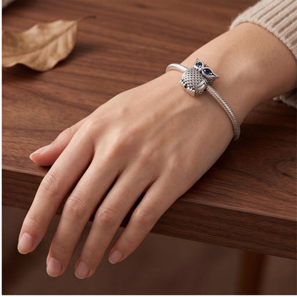 Wise Owl Charm styled as a gift