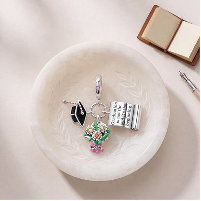 Graduation Dangle Charm styled as a gift