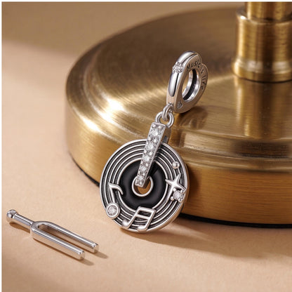 Vinyl Record Dangle styled as a gift
