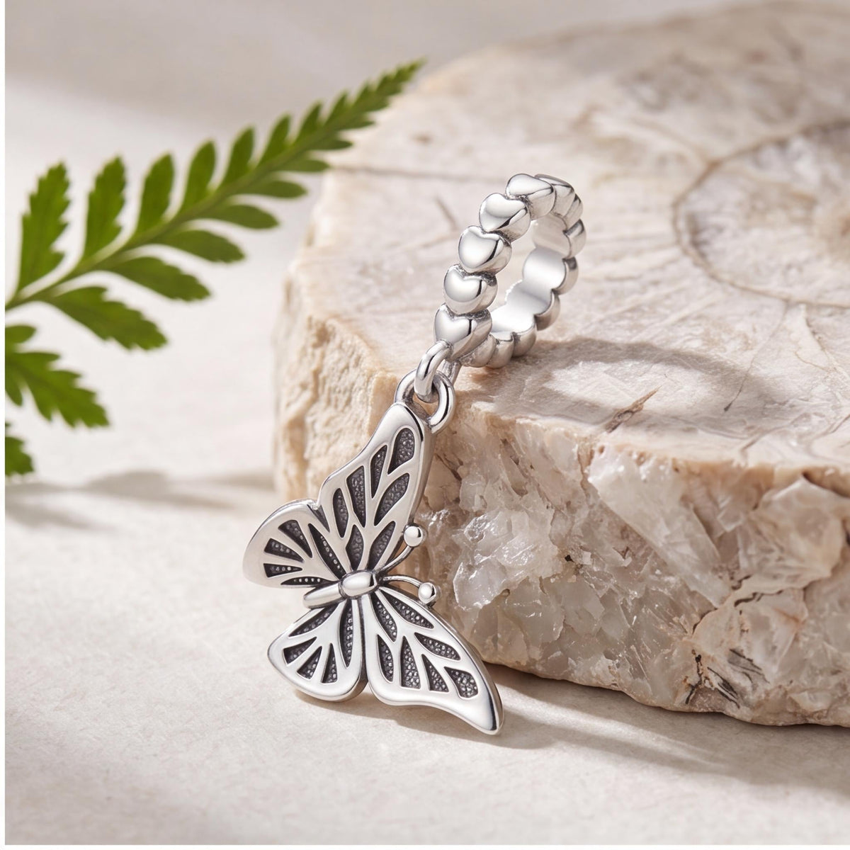 Butterfly Dangle Charm, sterling silver dangle charm, photo 9