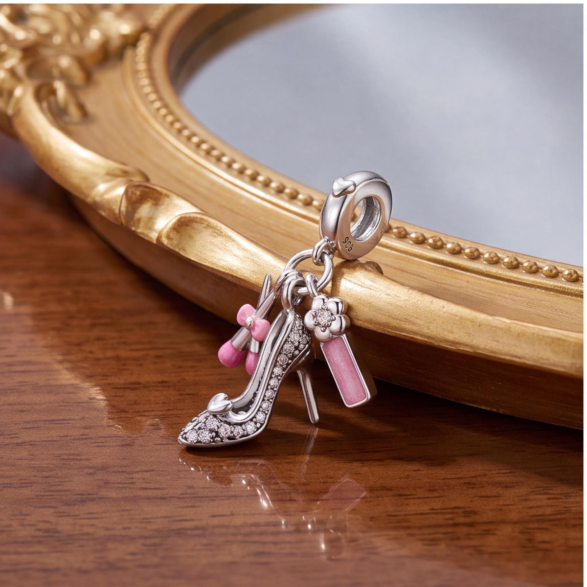 Glam Makeup Dangle Charm, sterling silver dangle charm, photo 8