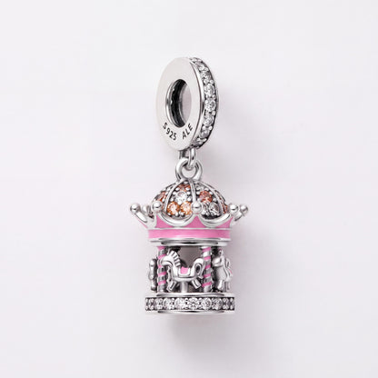 Pink Fairground Carousel Dangle, another close-up view