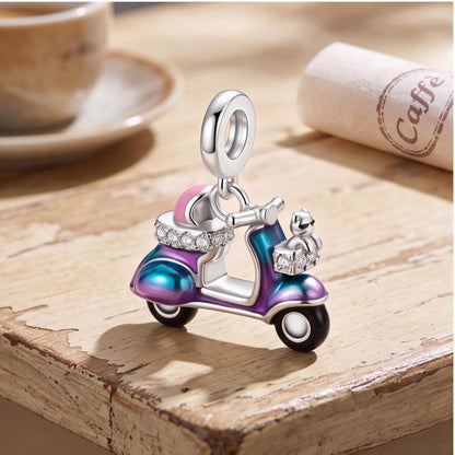 Scooter Dangle Charm styled as a gift