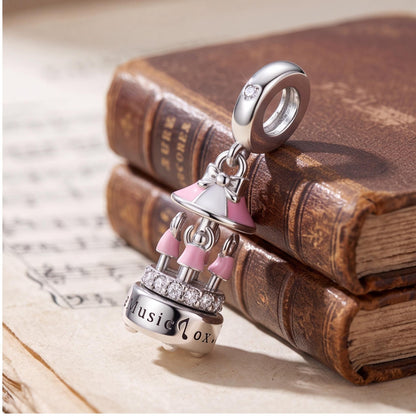Carousel Music Box Dangle styled as a gift