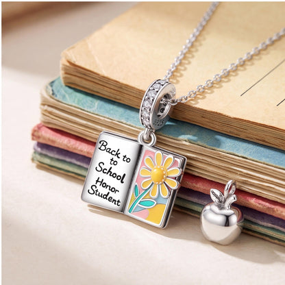 School Book Dangle styled as a gift
