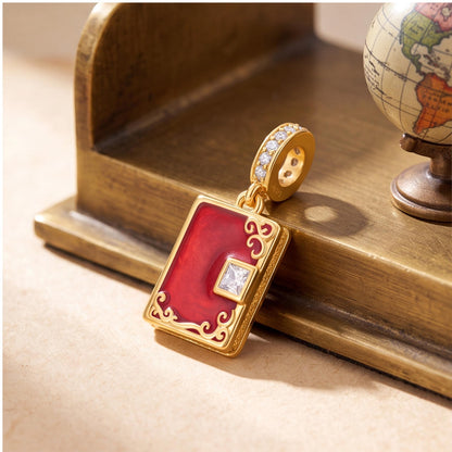 Red Book Dangle Charm, sterling silver dangle charm, photo 7