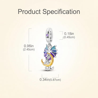 Dragon Moon Charm size and details