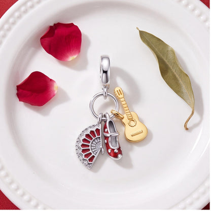 Flamenco Dangle Charm, sterling silver dangle charm, photo 9