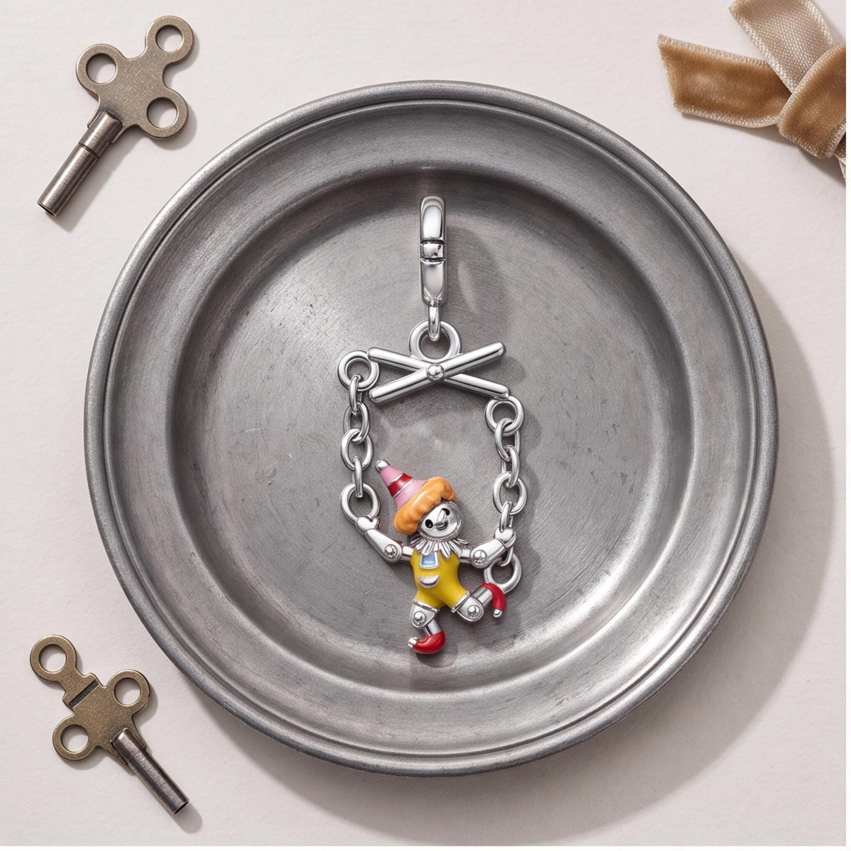 Puppet Marionette Charm, sterling silver dangle charm, photo 9