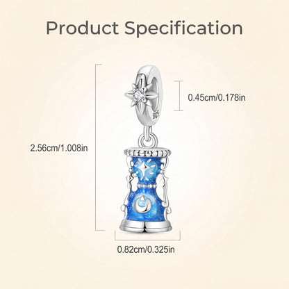 Celestial Hourglass Dangle size and details