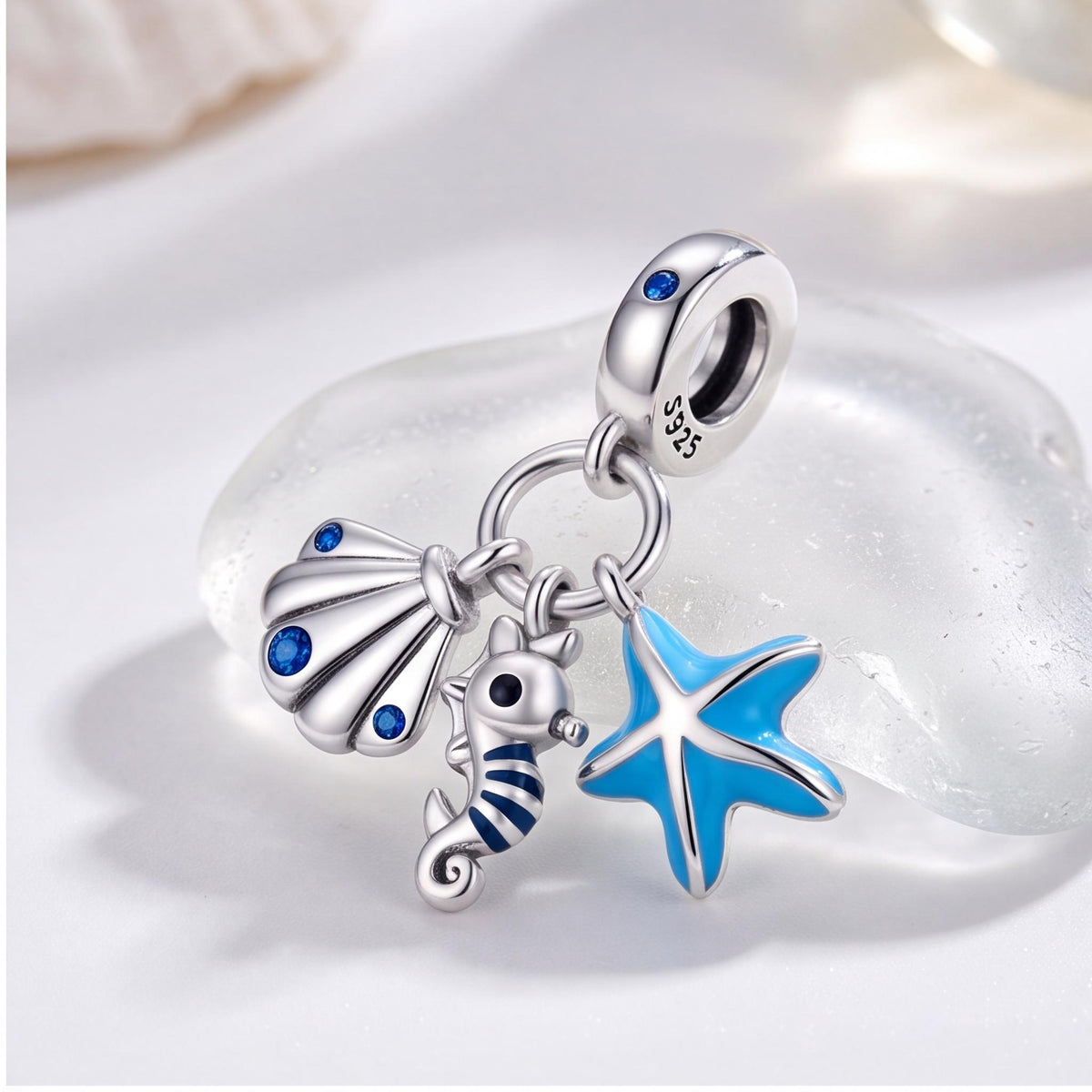 Ocean Trio Dangle Charm styled as a gift