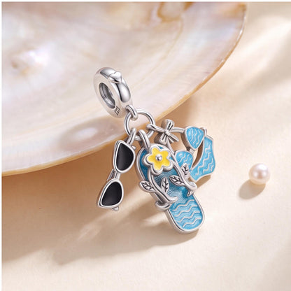 Summer Beach Dangle Charm styled as a gift
