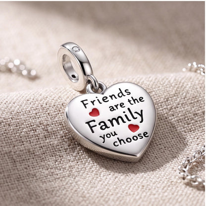 Friends Heart Dangle styled as a gift