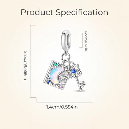 Magic Book Key Dangle size and details