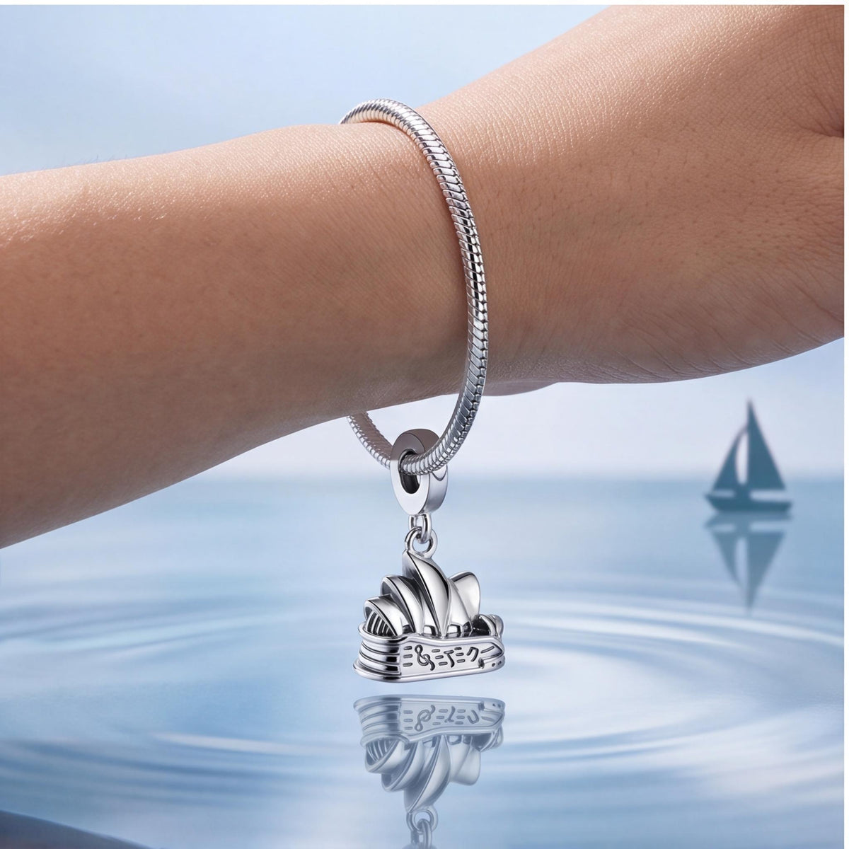 Sydney Opera House Dangle Charm, sterling silver dangle charm, photo 9