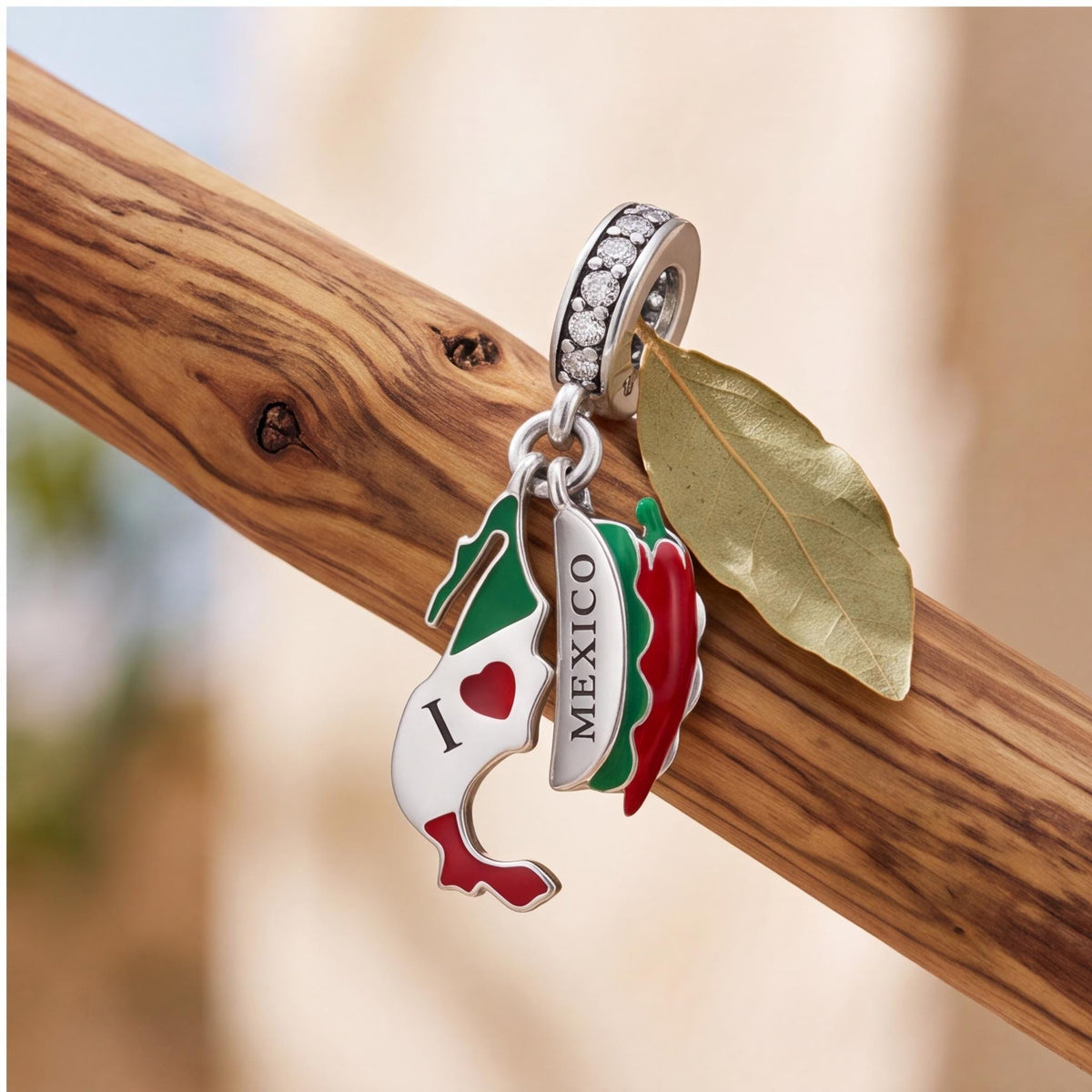 Mexico Dangle Charm, sterling silver dangle charm, photo 8