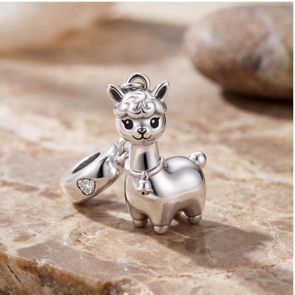 Alpaca Dangle Charm, sterling silver dangle charm, photo 8