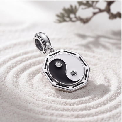 Yin Yang Bagua Charm styled as a gift