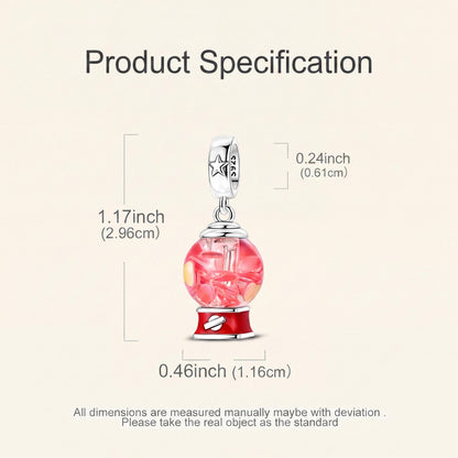 Gumball Machine Charm size and details