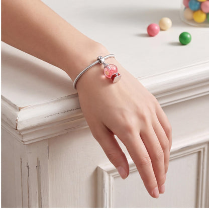 Gumball Machine Charm worn on a charm bracelet