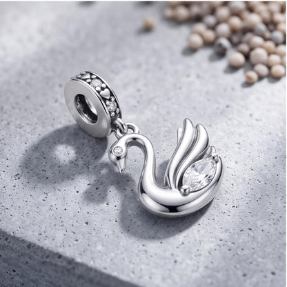 Swan Dangle Charm styled as a gift