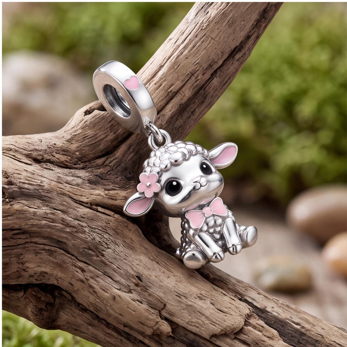 Cute Lamb Dangle styled as a gift