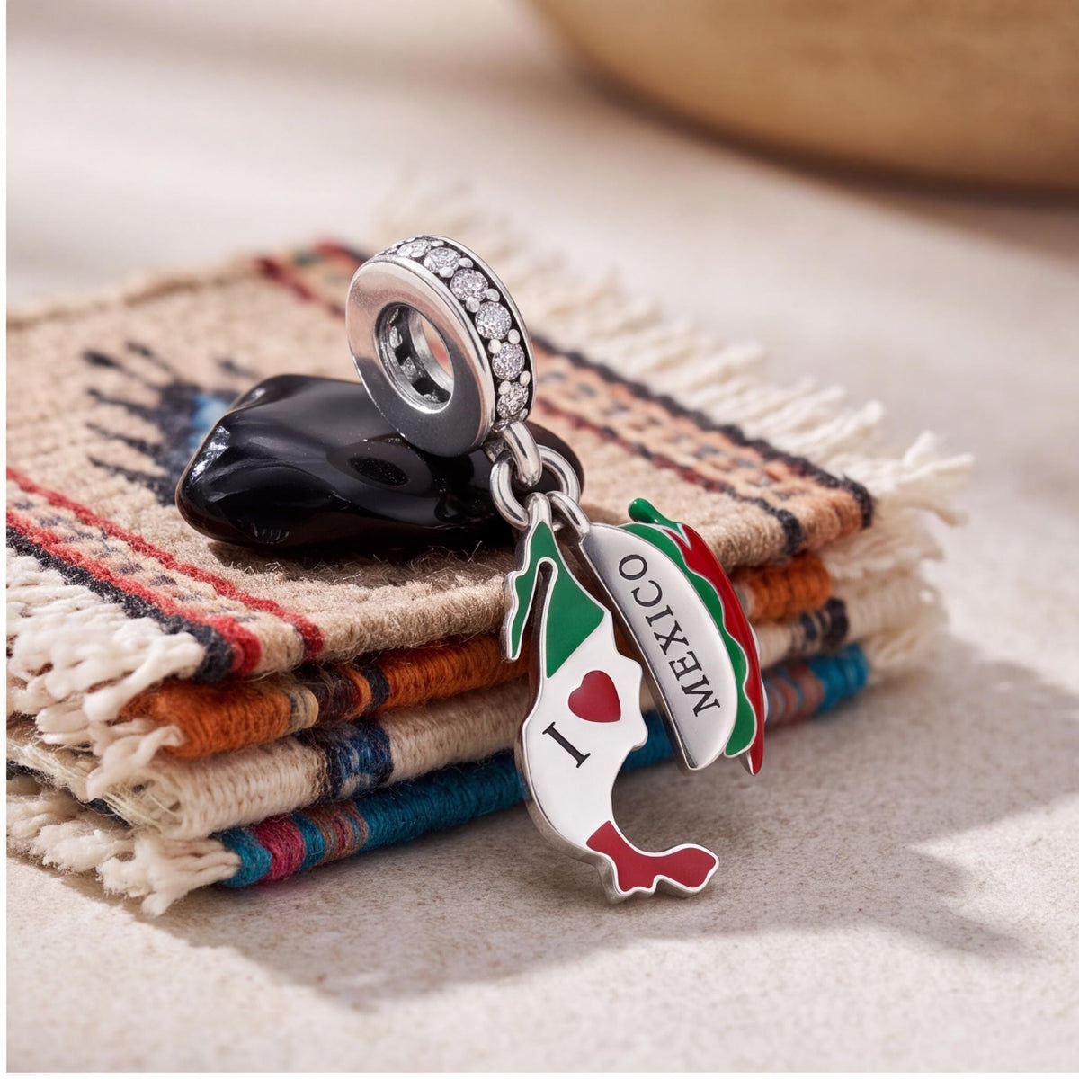 Mexico Dangle Charm styled as a gift