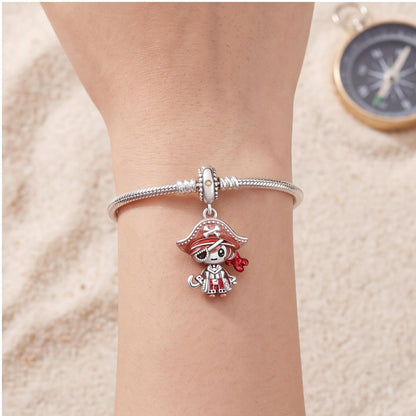 Pirate Dangle Charm, sterling silver dangle charm, photo 8