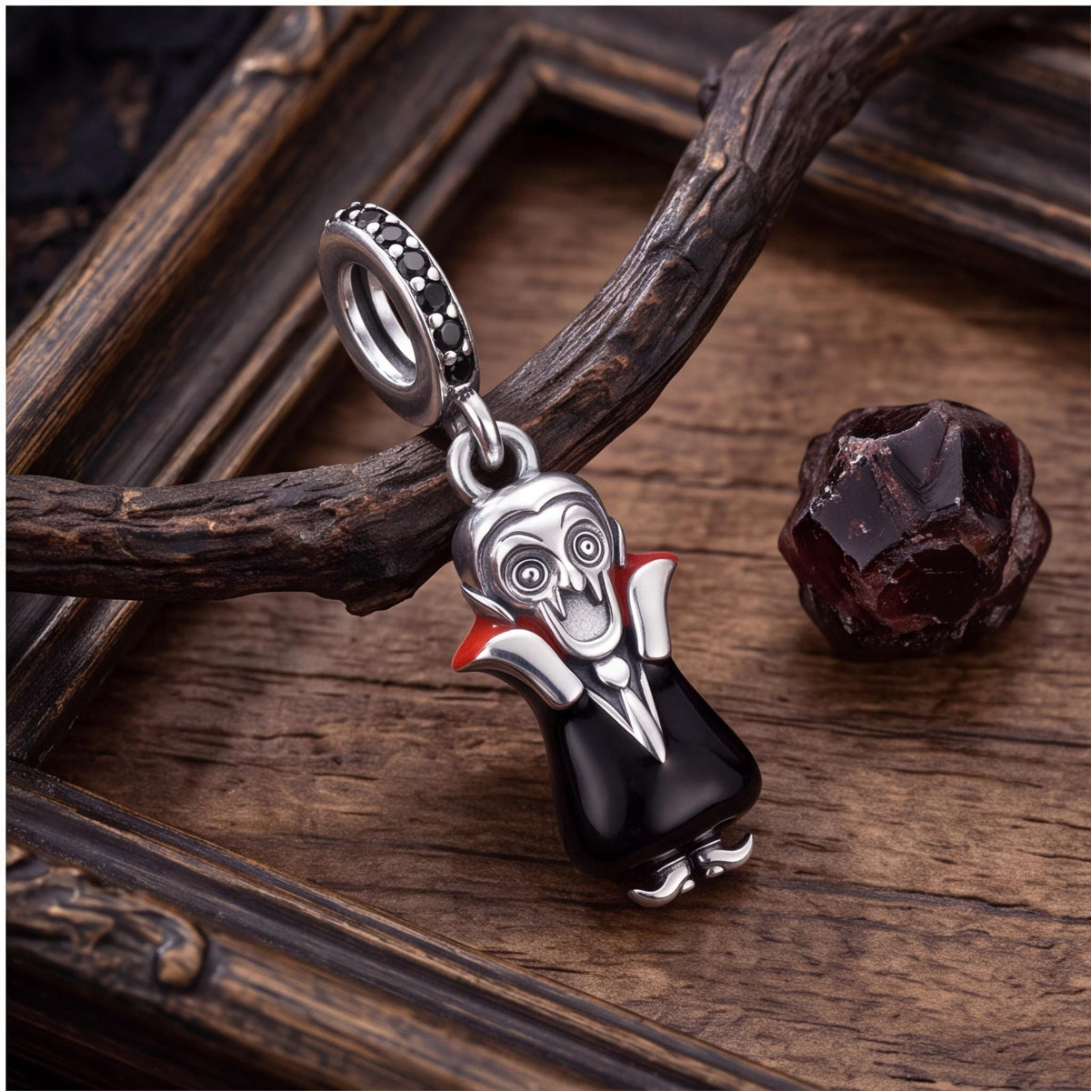 Vampire Dangle Charm styled as a gift