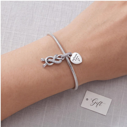 Infinite Love Charm, sterling silver dangle charm, photo 10