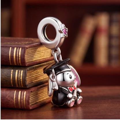 Graduation Bunny Dangle styled as a gift